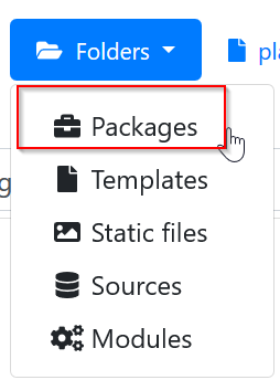 Packages Menu